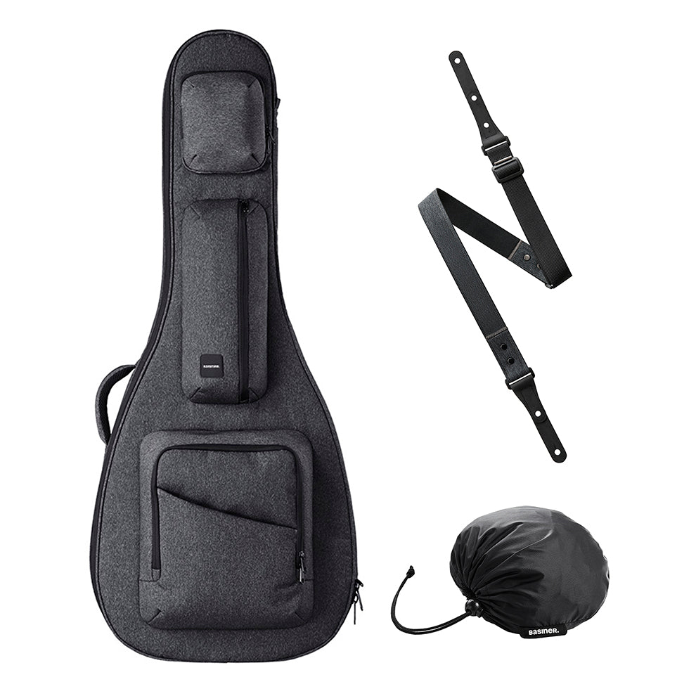 ACME套裝 - 半空心吉他包/背帶/防雨罩