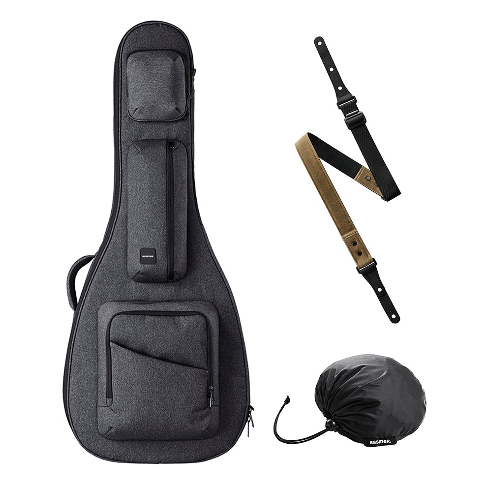 ACME套裝 - 半空心吉他包/背帶/防雨罩