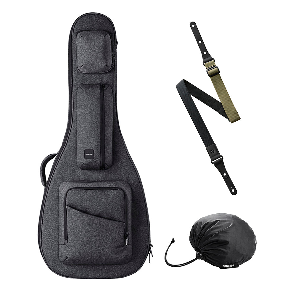 ACME套裝 - 半空心吉他包/背帶/防雨罩
