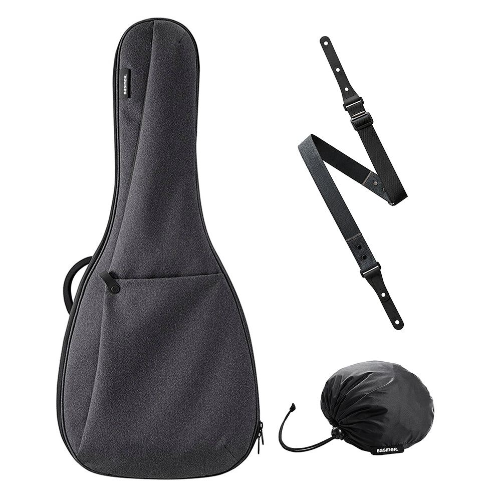 BRISQ Bundle - Dreadnought / Jumbo Acoustic Guitar Bag/Strap/Rain Shield