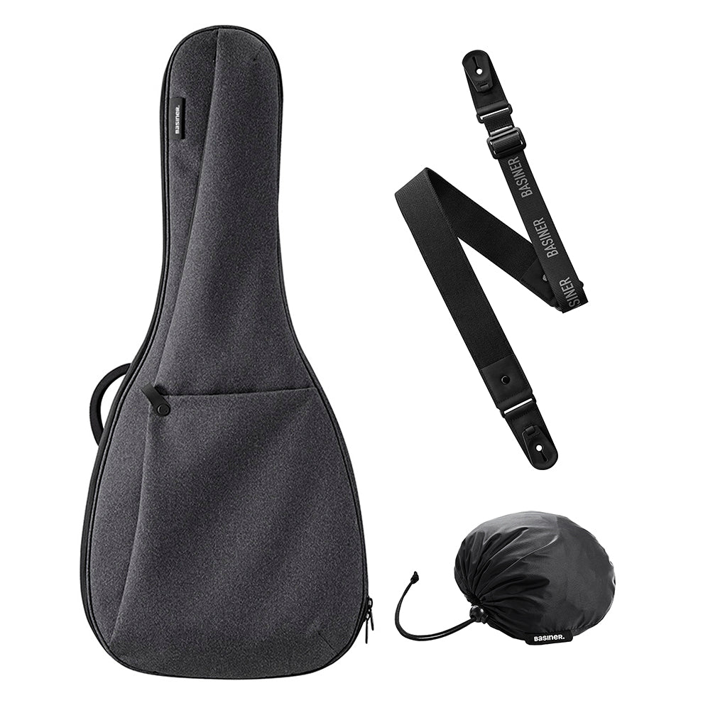 BRISQ套裝 - Dreadnought/Jumbo型原聲吉他包/背帶/防雨罩
