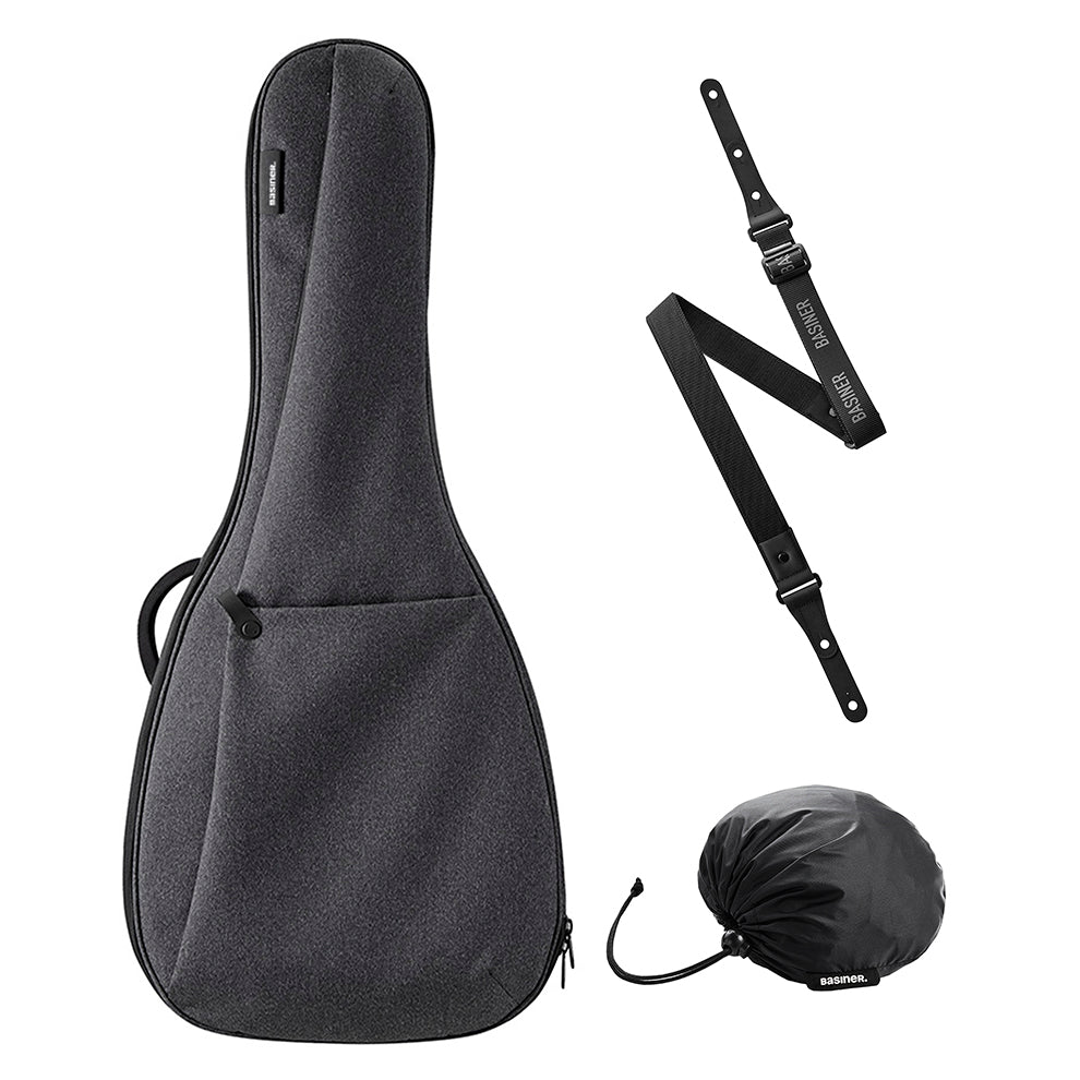 BRISQ套裝 - Dreadnought/Jumbo型原聲吉他包/背帶/防雨罩