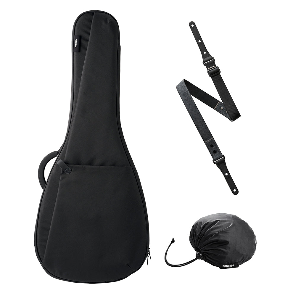 BRISQ Bundle - Dreadnought / Jumbo Acoustic Guitar Bag/Strap/Rain Shield