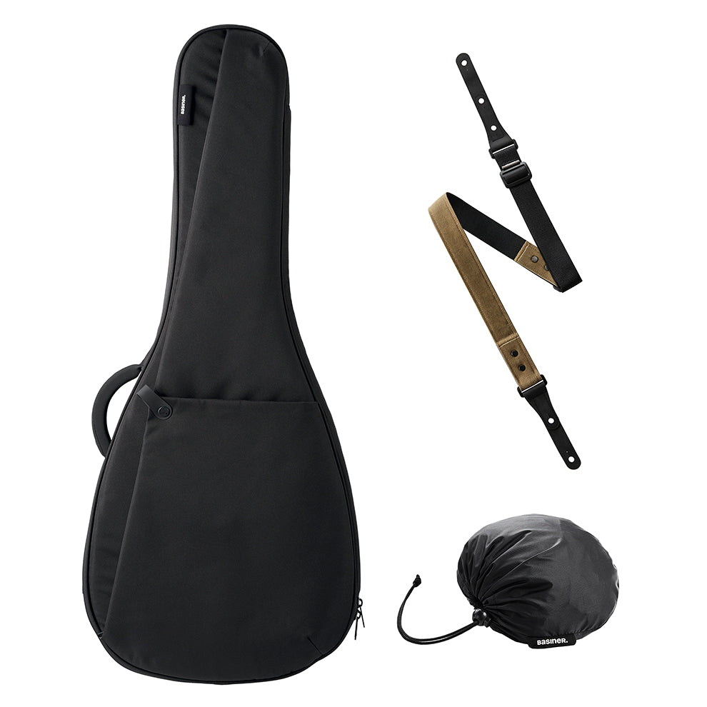 BRISQ Bundle - Dreadnought / Jumbo Acoustic Guitar Bag/Strap/Rain Shield