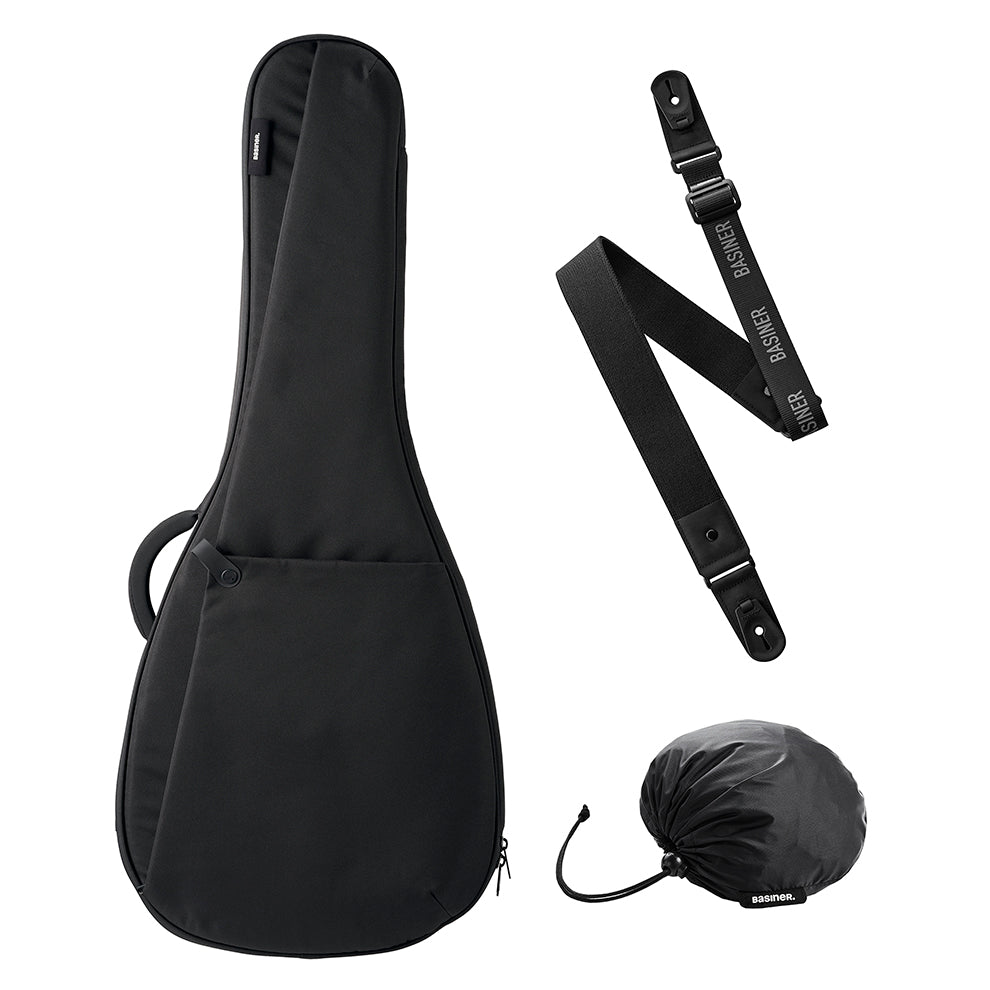 BRISQ Bundle - Dreadnought / Jumbo Acoustic Guitar Bag/Strap/Rain Shield