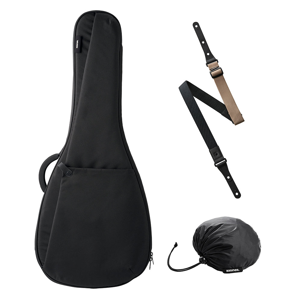 BRISQ套裝 - Dreadnought/Jumbo型原聲吉他包/背帶/防雨罩