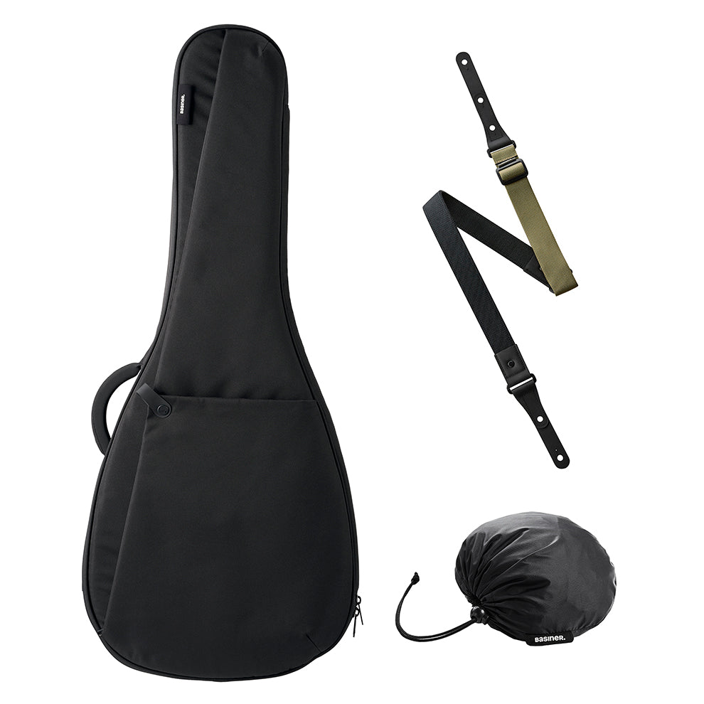 BRISQ Bundle - Dreadnought / Jumbo Acoustic Guitar Bag/Strap/Rain Shield