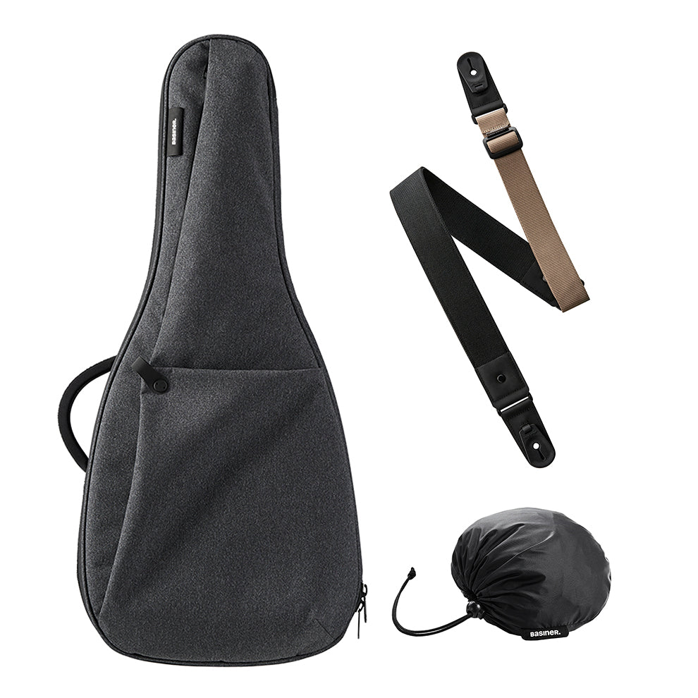 BRISQ套裝 - 無頭吉他包/背帶/防雨罩
