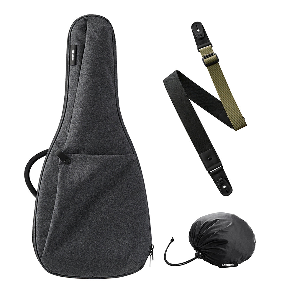BRISQ套裝 - 無頭吉他包/背帶/防雨罩