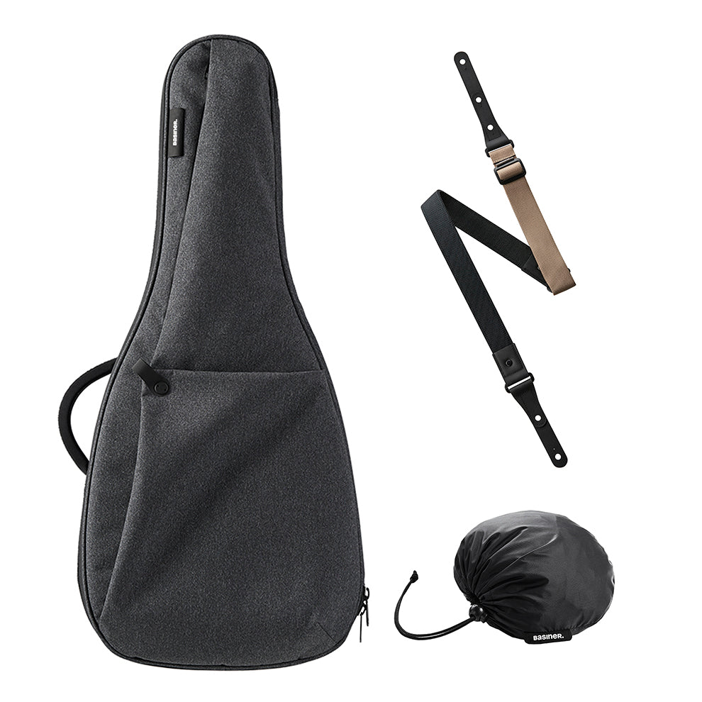 BRISQ套裝 - 無頭吉他包/背帶/防雨罩