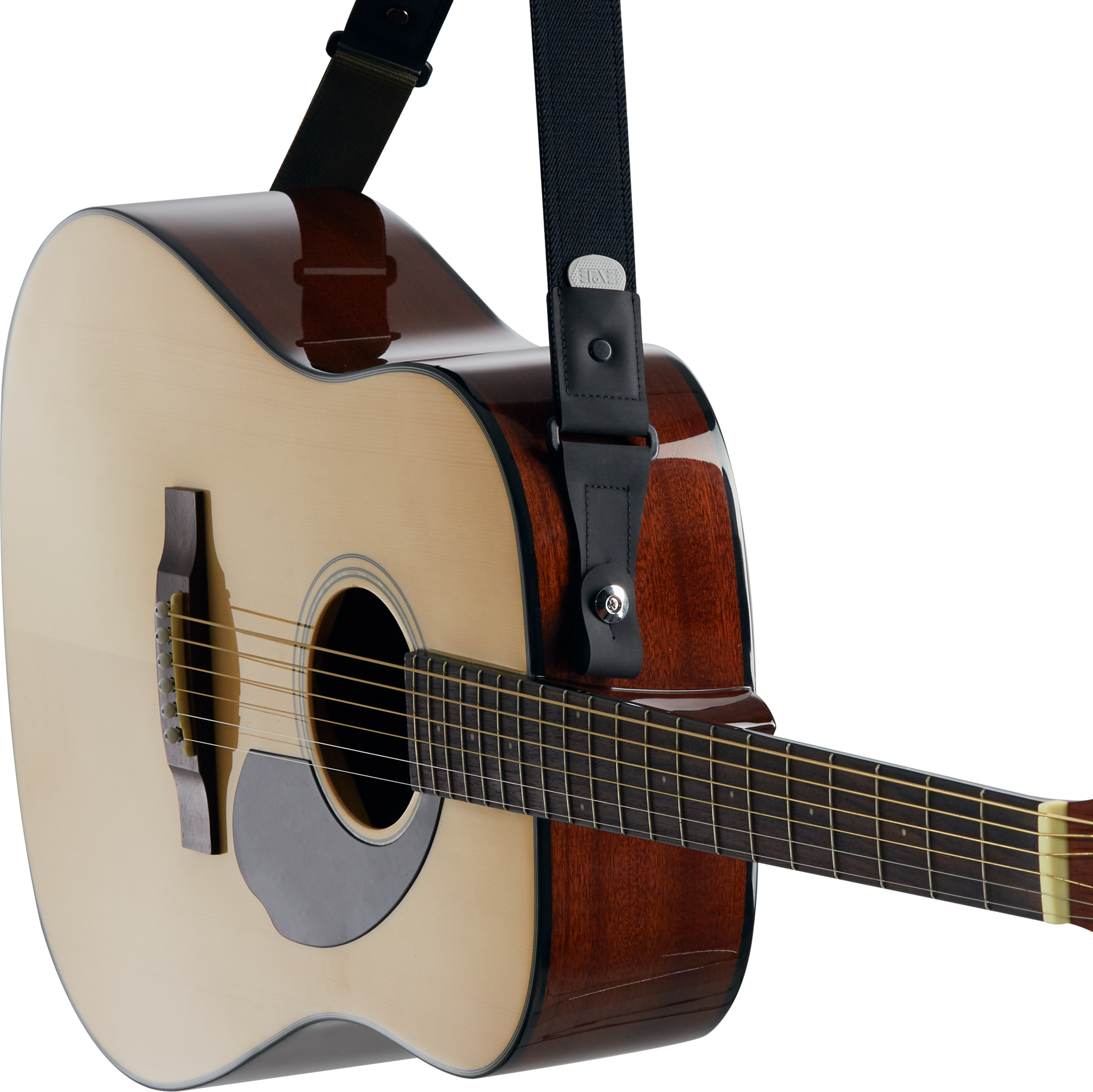 SENSE GUITAR STRAP 2WAYGRIP™ - Black Sine