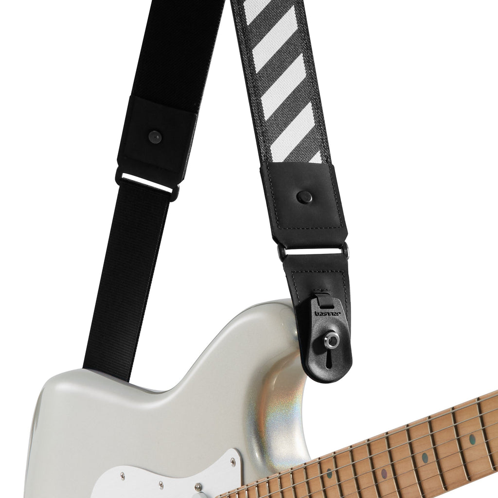 DURA GUITAR STRAP VITALGRIP™ - White Stripes